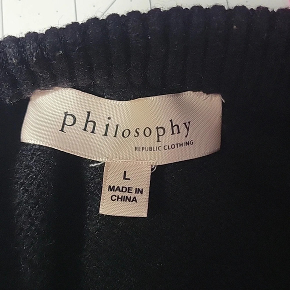 PHILOSOPHY Multicolored Striped Women's Sweater Large - Picture 7 of 7